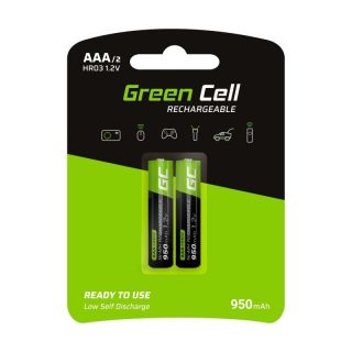 GreenCell GR07 Rechargeable Battery AAA HR03 950mAh (NiMH) / 2pcs (GR07)