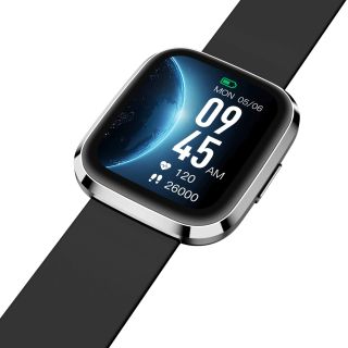 Garett Smartwatch Garett GRC STYLE Silver-black IPS / Bluetooth / IP68 / SMS (STYLE_SVR_BLK)