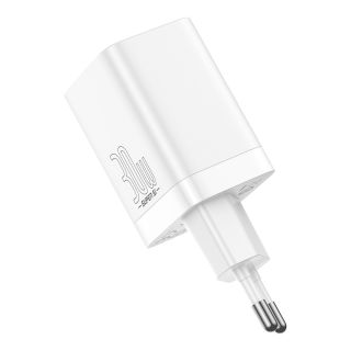 Baseus Super Si PD Wall Charger 30W / 1x USB-C / 1x USB (BRA012292)