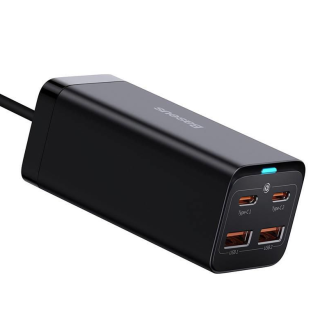 Baseus GaN3 Pro Wall Charger PD / 65W / 2x USB-C / 2x USB + USB-C - USB-C Cable (BRA012856)