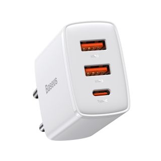 Baseus Compact wall charger PD /30W / 1x USB-C /2x USB (BRA012284)