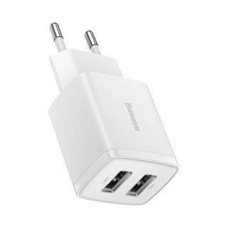 Baseus Compact Wall Charger 2 x USB / 10,5w (BRA011959)