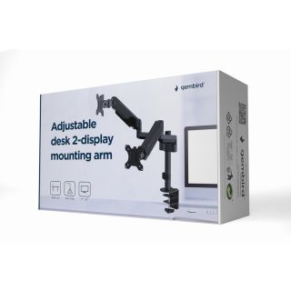 Gembird MA-DA2P-01 Dual Monitor Desk Mount 32" (MA-DA2P-01)
