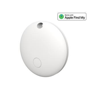 Setty FindMy Round TFO TAG 01 Smart Bluetooth Tracker with case White (TFO-TAG-01-WH)