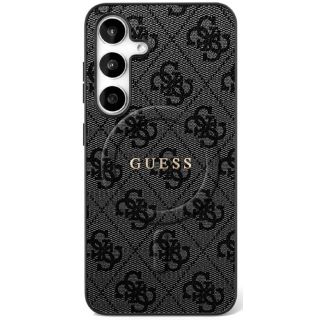 Guess PU 4G Ring Classic Logo MagSafe Case for Samsung Galaxy S25 FE (GUHMS25FEG4GFRK)