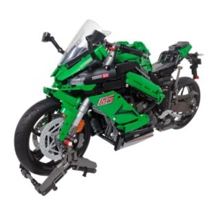 Jie Star Kawasaki Ninja 1000SX Sports Motorcycle Building Blocks Set 2304pcs. (58053)