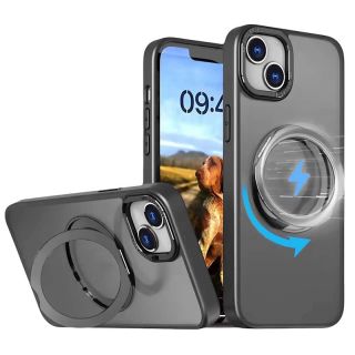 Mocco Mag Ring Rotating case for Apple iPhone 15 Pro (MO-MRR-IP-15PR-BK)