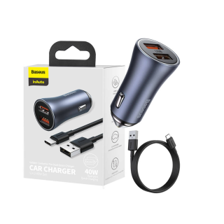 Baseus Golden Contactor Pro Dual Quick Charger 2x USB / 40W (TZCCJD-A0G)