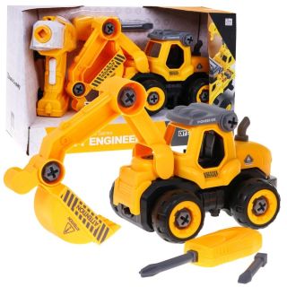 Lei Meng LM8011-YZ-1 Construction Truck Building Model Set with Screwdriver and Drill (ZAU.LM8011-YZ-1)