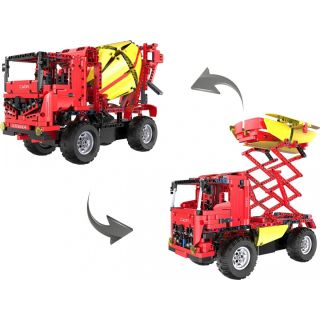 CaDa C51014W R/C Concrete Mixer Toy Car Collapsible constructor set 814 parts (ZKL.C51014W)