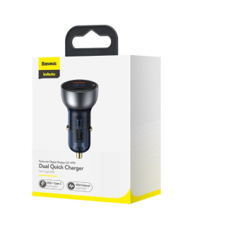 Baseus Particular Digital Dual Quick Charger Car Charger QC+PPS / 65W (CCKX-C0A)