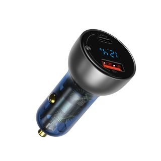 Baseus Particular Digital Dual Quick Charger Car Charger QC+PPS / 65W (CCKX-C0A)