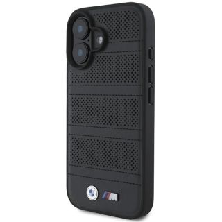 BMW M Perforated And Stitched Line MagSafe Hardcase for Apple iPhone 16 (BMHMP16S23PUSPK)