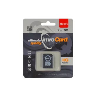 Imro Memory Card microSDHC / 8GB / cl. 4 + Adapter (MicroSD/8G ADP)