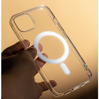 Mocco Anti Shock 1.5 mm MagSafe Silicone Case for Apple iPhone 15 Pro Max (MC-ANSHOCK-MS-IPH15PM-TR)