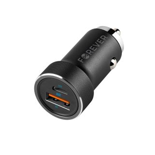 Forever CC-06 PD QC Car Charger USB-C / USB / 20W (GSM112638)
