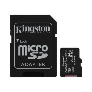 Kingston Canvas Select Plus Memory card microSDXC / 64GB / 100 MB/s + Adapter (SDCS2/64GB)