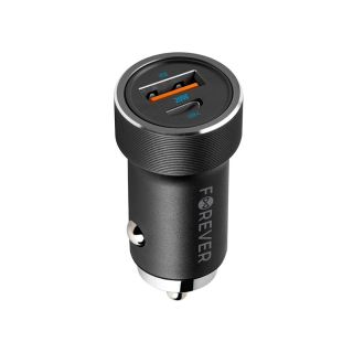 Forever CC-06 PD QC Car Charger USB-C / USB / 20W (GSM112638)