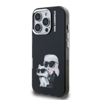 Karl Lagerfeld IML Aquarelle Karl and Choupette Case for Apple iPhone 16 Pro Max (KLHCP16XHMKCAQK)