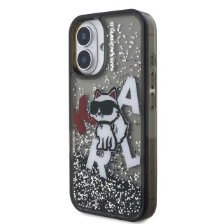 Karl Lagerfeld Liquid Glitter Scattered Choupette Case for Apple iPhone 16 (KLHCP16SLCHSCTDK)