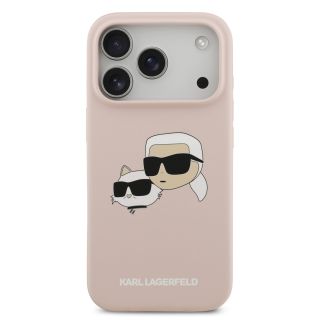 Karl Lagerfeld Liquid Silicone Double Heads MagSafe Case for Apple iPhone 17 Pro (KLHMP17LSKCHPPLP)