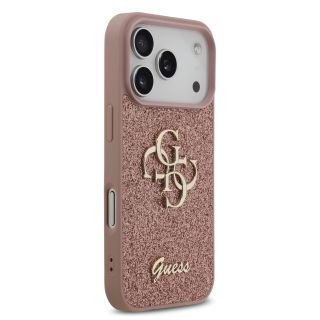 Guess PU Fixed Glitter 4G Metal Logo Case for Apple iPhone 17 Pro (GUHCP17LHG4SGP)