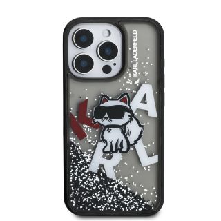 Karl Lagerfeld Liquid Glitter Scattered Choupette Case for AppleiPhone 16 Pro Max (KLHCP16XLCHSCTDK)
