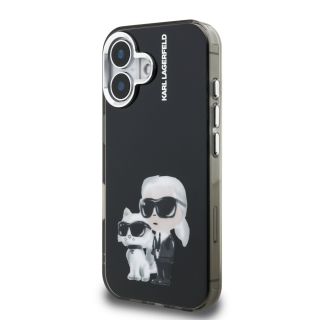 Karl Lagerfeld IML Aquarelle Karl and Choupette Case for Apple iPhone 16 (KLHCP16SHMKCAQK)