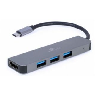 Gembird USB Type-C 2in1 Multi-port Adapter (Hub + HDMI) Hub (A-CM-COMBO2-01)