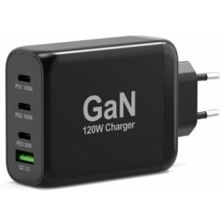 GaN Port Power Delivery and Quick Charge 120W USB-C & USB-A Charger (900107-EU)