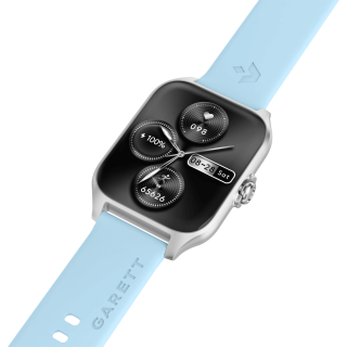 Garett Smartwatch GRC Activity 2 Silver matt / AMOLED / 100 sports modes / SOS function / Bluetooth (ACTIVITY_2_SVR_MAT)