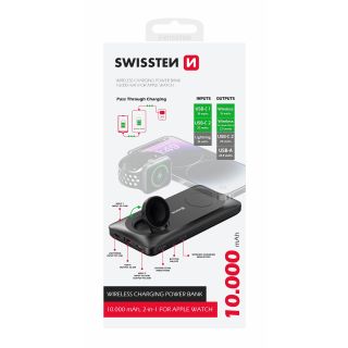 Swissten Wireless Power Bank for Apple Watch and MagSafe devices 10000mAh (22013973)