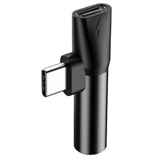 Baseus L41 adapter audio Type-C do mini Jack 3.5mm + Type-C (CATL41-01)
