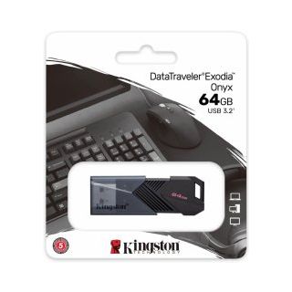 Kingston DataTraveler Exodia Onyx Flash Memory 64GB (DTXON/64GB)
