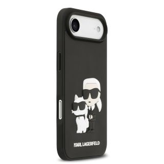 Karl Lagerfeld 3D Rubber Karl and Choupette Case for Apple iPhone 17 Air (KLHCP17M3DRKCNK)