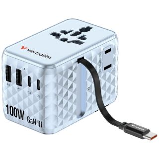Verbatim Travel Adapter EU / UK / US / 2x USB-C / 2x USB-A / USB-C 100W (30192)