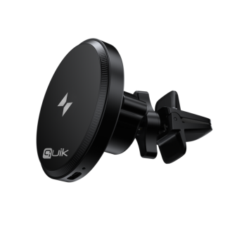 Quik Accessories QM-910 Magnetic Car Phone Holder with Wireless Charging 15W (QM-910)