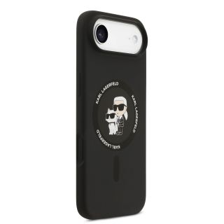 Karl Lagerfeld Liquid Silicone Karl and Choupette MagSafe Case for Apple iPhone 17 Air (KLHMP17MSCMKCRHK)