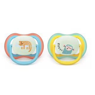 Philips Avent Ultra Air Night Pacifier 18m+ 2pcs (SCF376/32)