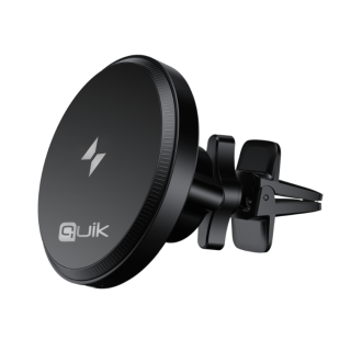 Quik Accessories QM-910 Magnetic Car Phone Holder with Wireless Charging 15W (QM-910)