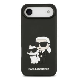 Karl Lagerfeld 3D Rubber Karl and Choupette Case for Apple iPhone 17 Air (KLHCP17M3DRKCNK)