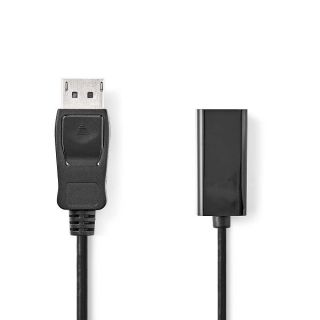 NEDIS CCGP37150BK02 Cable DisplayPort Male | HDMI™ | 1080p | 0,20 m (CCGP37150BK02)