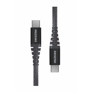 Swissten Kevlar 60W Data Cable USB-C - USB-C 1.5m (71542010)