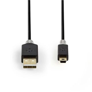 NEDIS CCBP60300AT20 Cable USB 2.0 | USB-A Male | USB Mini-B 5 pin Male | 480 Mbps | 2.0 (CCBP60300AT20)