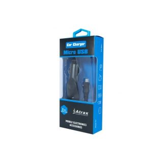 ATX Platinum Premium Car charger 12 / 24V / 1A + micro USB cable Black (Blue Blister) (ATX-C-CH1A-BBK)