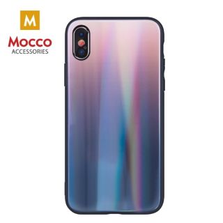Mocco Aurora Glass Silicone Back Case for Apple iPhone XS Max Brown - Black (MC-TR-AUR-IPHXSM-BRBK)