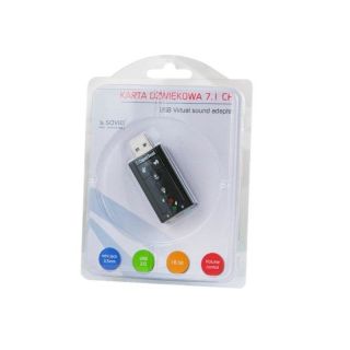 Savio AK-01 Sound Card USB / 7.1 / Adjustable Volume / Microphone (AK-01)