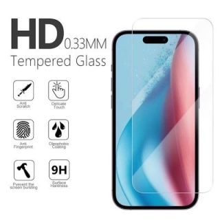 Wocco Tempered Glass Premium Screen Protector for Apple iPhone 16 Plus (WO-TGPR-IP-16P)