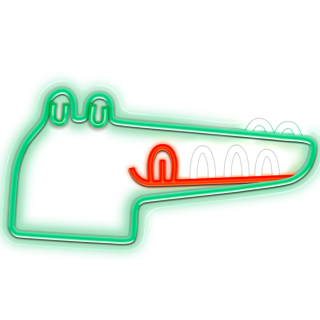 Forever Light FLNJ03 JURASSIC CROC Neon LED Signboard (FLNJ03)