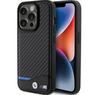 BMW PU Carbon Case for Apple iPhone 15 Pro Max (BMHCP15X22NBCK)
